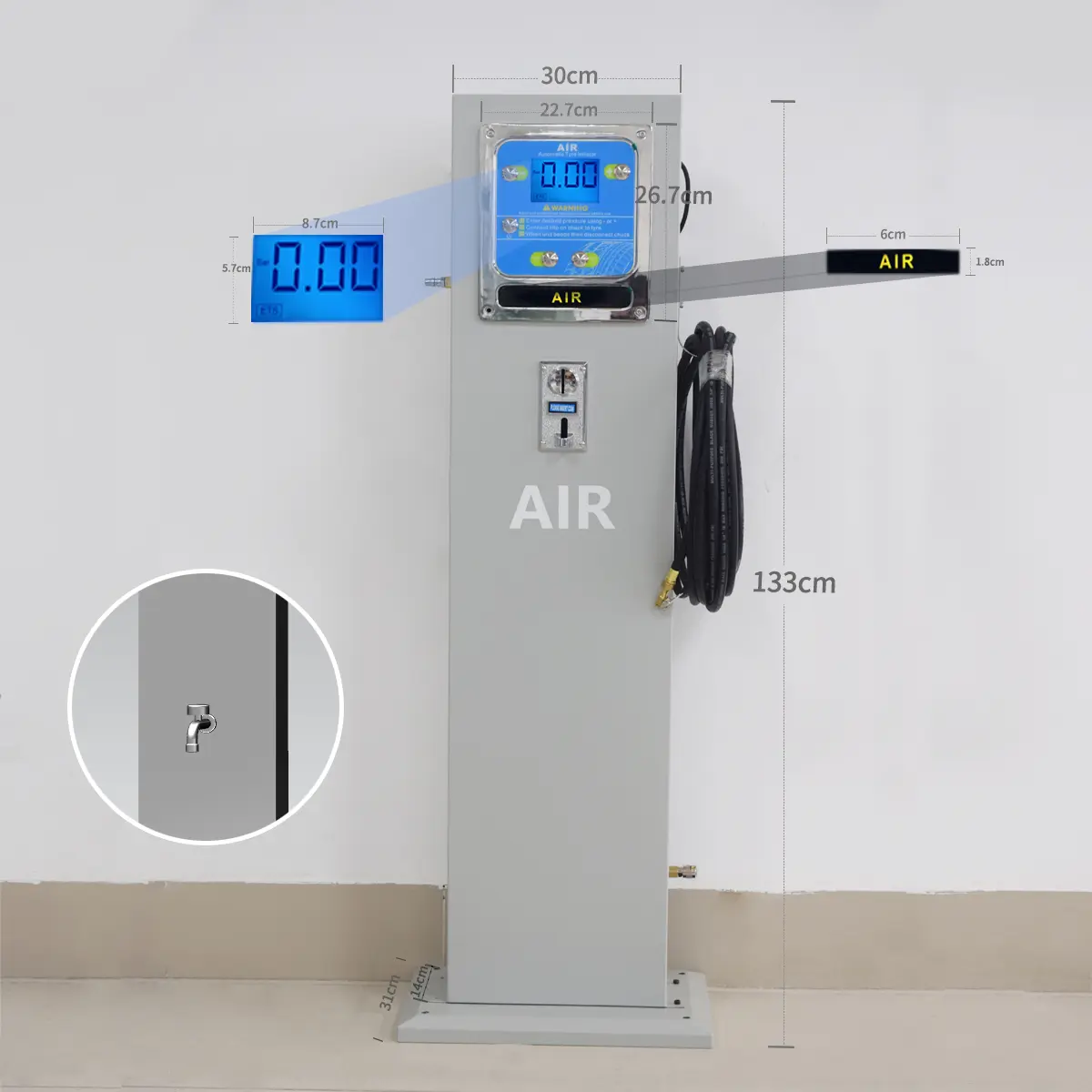 SEAPENG DP-Q08 High-Speed Vertical Tire Inflator - Image 5