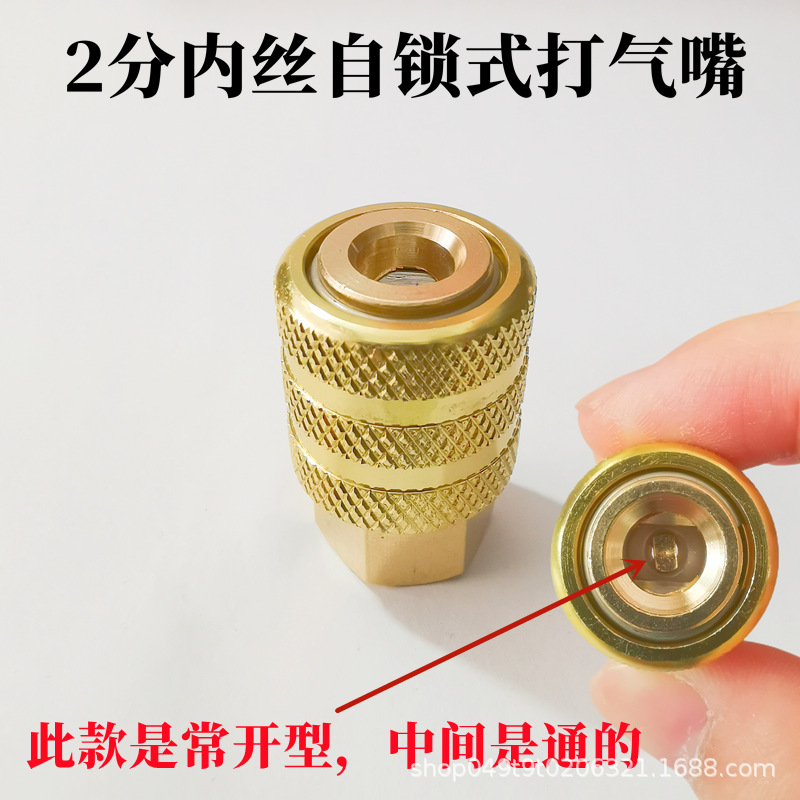 SEAPENG High Quality OEM Brass Heavy Duty Tire Chuck Lock-on Car Air Chuck with Hose Barb Tire Repair Tools - Image 6